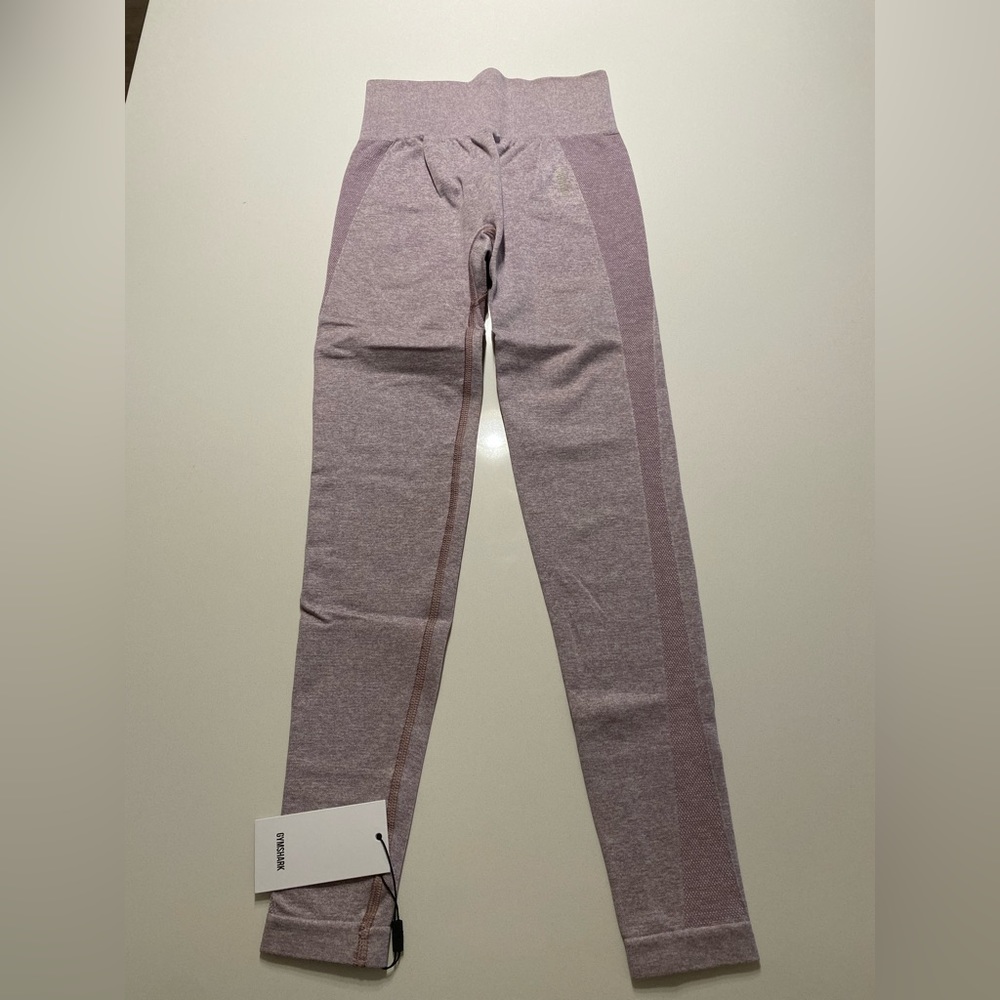 Gymshark Flex High Waisted Leggings - Purple/Grey - Size Small - NEW W TAGS